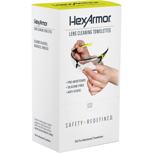 Lingettes nettoyantes pour verres, Paquet de 100 Pronet Distribution