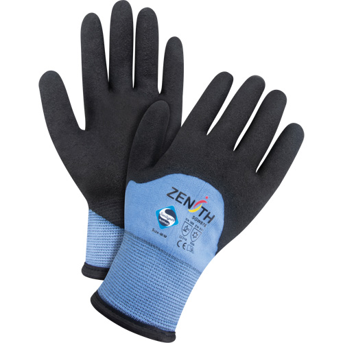 Gants enduits ZX-30° de premi&egrave;re qualit&eacute;, Grand, R&ecirc;vetement Mousse de PVC, Calibre 15, Enveloppe en Nylon Pronet Distribution