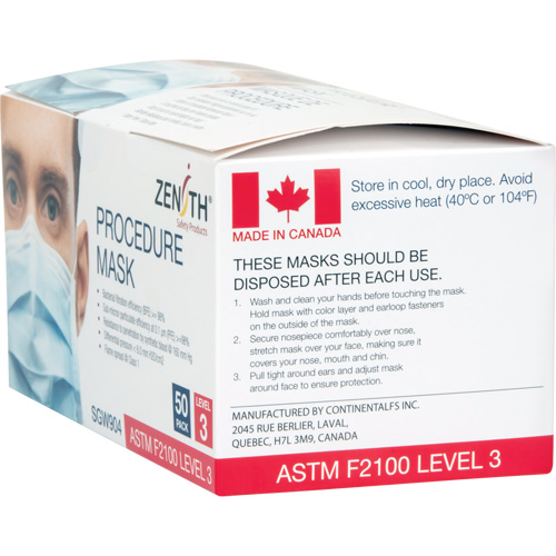 Disposable Procedure Face Masks, ASTM F2100 Level 3, Class 1 Pronet Distribution