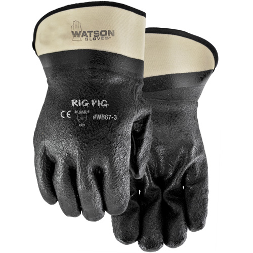 Gants Rig Pig, Taille unique, R&ecirc;vetement Nitrile/PVC, Enveloppe en Jersey Pronet Distribution