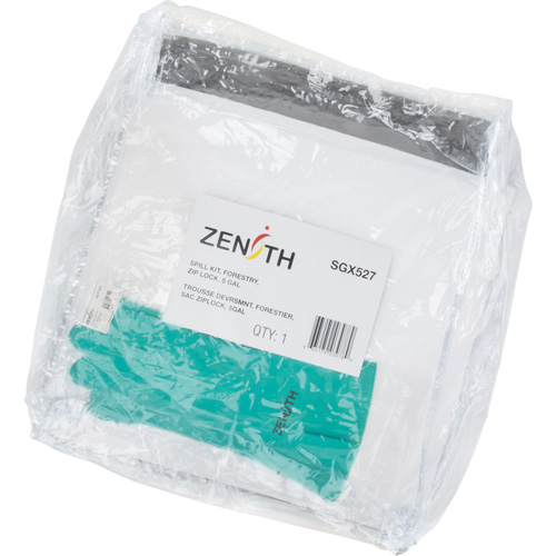 Trousse d'&eacute;quipement de lutte contre les d&eacute;versements, Huile seulement/Universel, Sac, Absorbance de 5 gal. US Pronet Distribution