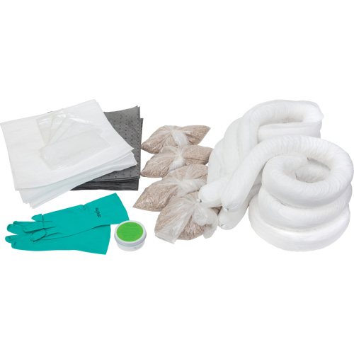Trousse d'&eacute;quipement de lutte contre les d&eacute;versements, Huile seulement/Universel, Overpack, Absorbance de 20 gal. US Pronet Distribution