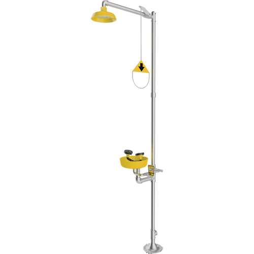 Combination Emergency Shower & Eyewash Station, Pedestal Pronet Distribution