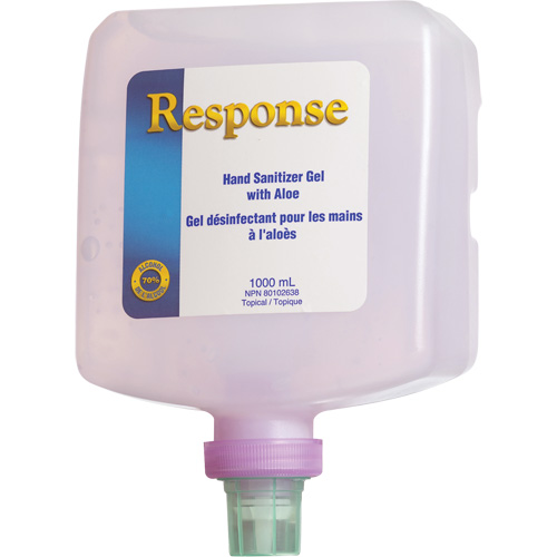 Gel d&eacute;sinfectant pour les mains &agrave; l'alo&egrave;s Response, 1000 ml, Bouteille &agrave; pompe, 70 % alcool Pronet Distribution
