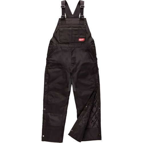 Salopette GridIron courte avec fermeture &agrave; glissi&egrave;re jusqu'&agrave; la cuisse, Hommes, 2T-Grand, Noir Pronet Distribution