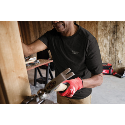 T-shirt de travail hybride, Hommes, Petit, Noir Pronet Distribution