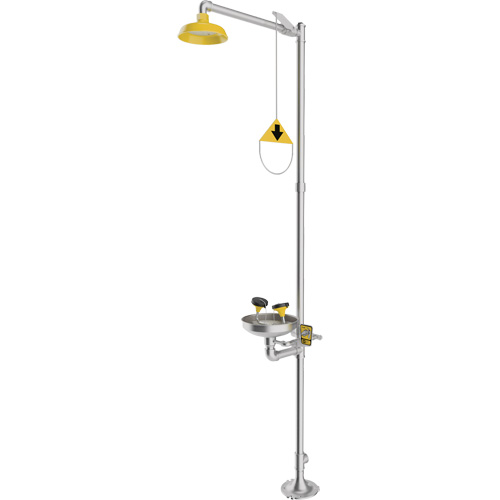 Combination Emergency Shower & Eyewash Station, Pedestal Pronet Distribution
