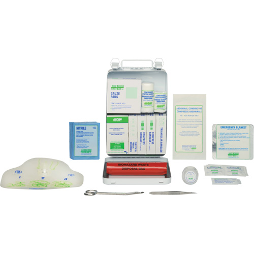Trousse de premiers soins de base 16 unit&eacute;s, R&eacute;pond &agrave; la norme CSA Z1220-17 type 2 environnements &agrave; faible risque, Petit (2-25 travailleurs) Pronet Distribution