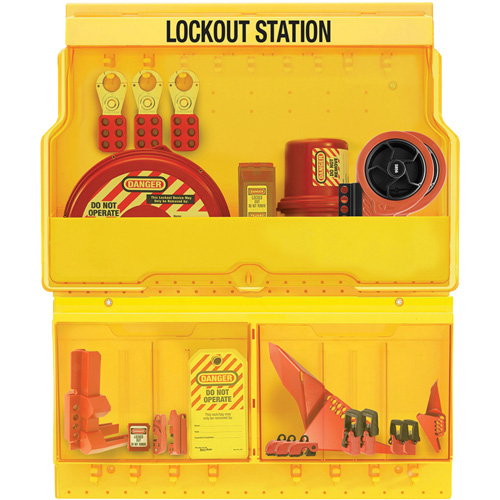 Premier Valve & Electrical Deluxe Lockout Station, None Padlocks, 32 Padlock Capacity, Padlocks Not Included Pronet Distribution