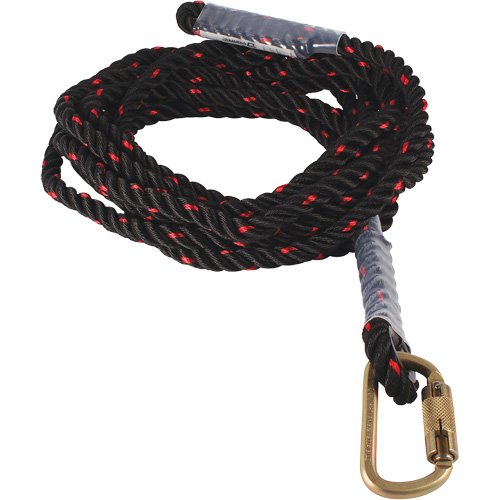 Dynamic Vertical Rope Lifeline with Carabiner Pronet Distribution