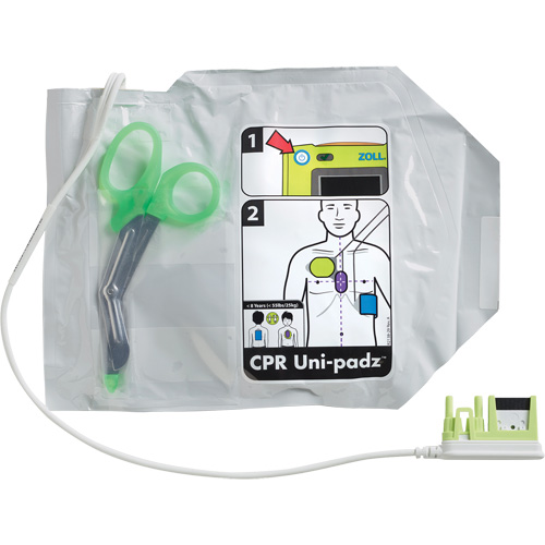 &eacute;lectrodes RCR pour adultes & enfants Uni-Padz, Zoll AED 3 Pour, Classe 4 Pronet Distribution