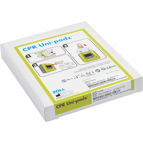 &eacute;lectrodes RCR pour adultes & enfants Uni-Padz, Zoll AED 3 Pour, Classe 4 Pronet Distribution
