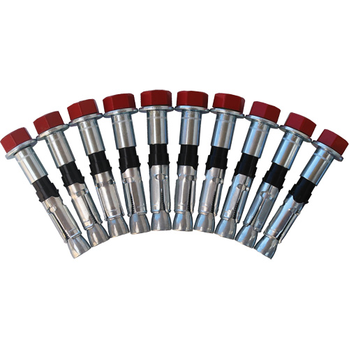 Jeu de boulons de rechange pour ancrages &agrave; anneau en D pour b&eacute;ton, Boulonn&eacute;, Usage Permanent/Temporaire Pronet Distribution