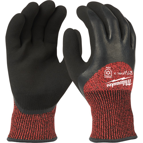 Winter Cut-Resistant Gloves, Size X-Large, 15 Gauge, Rubber Latex Coated, ANSI/ISEA 105 Level 3 Pronet Distribution