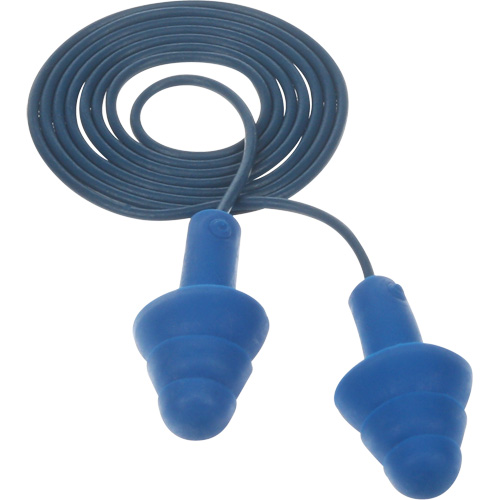 Bouchons d'oreilles pr&eacute;moul&eacute;s E-A-R Ultrafit , Avec cordon, Taille unique, Vrac - Sac en poly, NRR dB NRR 25 dB Pronet Distribution