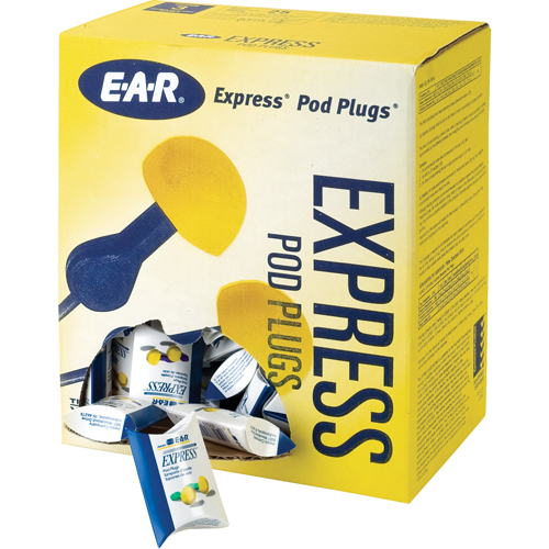 Bouchons d'oreilles rapides de style capsule E-A-R, Sans cordon, Vrac - Sachet coussin, 25 dB NRR, Taille unique Pronet Distribution