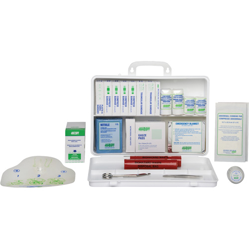 Trousse de premiers soins de base, R&eacute;pond &agrave; la norme CSA Z1220-17 type 2 environnements &agrave; faible risque, Moyen (26-50 travailleurs) Pronet Distribution