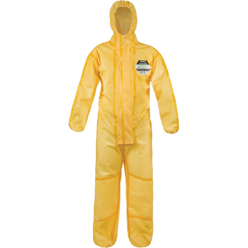ChemMax&reg; 1 Coveralls, Polyethylene/Polypropylene, Small, Yellow Pronet Distribution