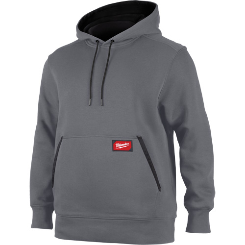 Midweight Pullover Hoodie, Men's, Small, Grey Pronet Distribution