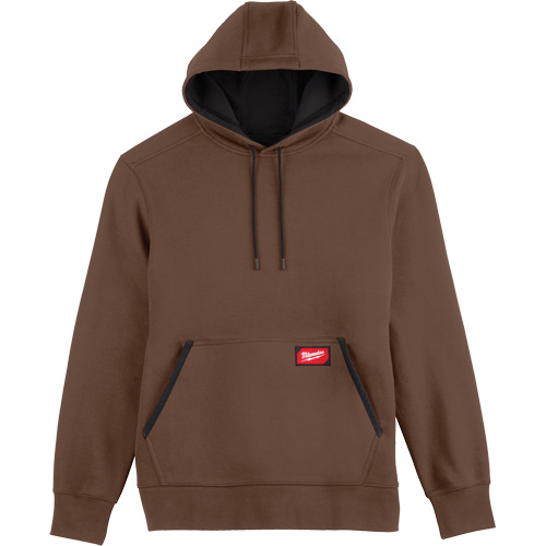 Midweight Pullover Hoodie, Men's, Small, Brown Pronet Distribution