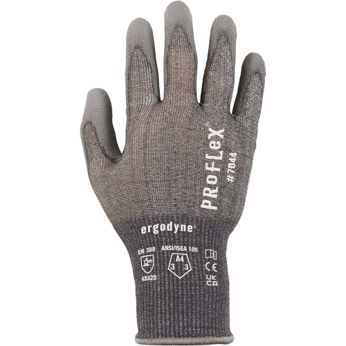 Gants r&eacute;sistant &agrave; la coupe Proflex 7025, Taille Petit, Calibre 18, Rev&ecirc;tement Polyur&eacute;thane, Enveloppe en Nylon/PEHP/Spandex, ASTM ANSI niveau A2/EN 388 niveau B Pronet Distribution