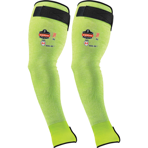 Manche de protection contre la coupe ProFlex 7941-PR, TenaLux, 18", ASTM ANSI niveau A4/EN 388 niveau D, Lime haute visibilit&eacute; Pronet Distribution