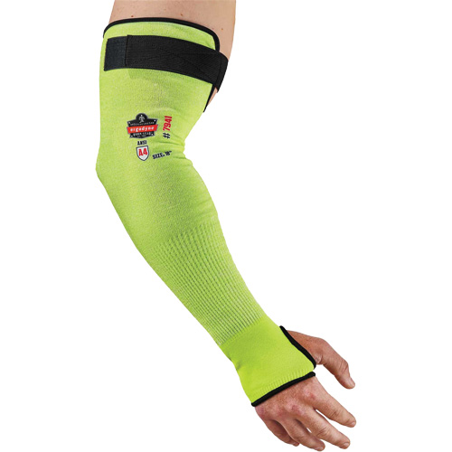 Manche de protection contre la coupe ProFlex 7941-PR, TenaLux, 18", ASTM ANSI niveau A4/EN 388 niveau D, Lime haute visibilit&eacute; Pronet Distribution