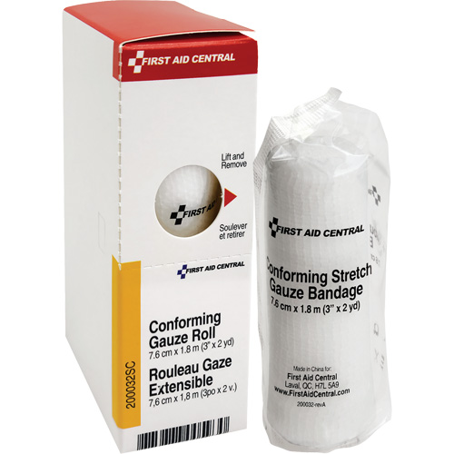 Recharge de bandage en gaze &eacute;tirable et conforme SmartCompliance, Rouleau, 6' lo x 3" la, St&eacute;rile, Dispositif m&eacute;dical Classe 1 Pronet Distribution