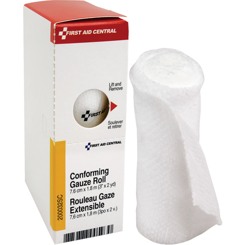 Recharge de bandage en gaze &eacute;tirable et conforme SmartCompliance, Rouleau, 6' lo x 3" la, St&eacute;rile, Dispositif m&eacute;dical Classe 1 Pronet Distribution