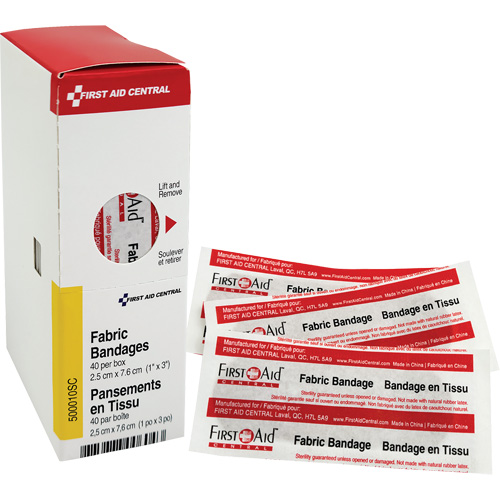 Recharge de bandages adh&eacute;sifs SmartCompliance, Rectangulaire/carr&eacute;e, 3", Tissu, Non st&eacute;rile Pronet Distribution