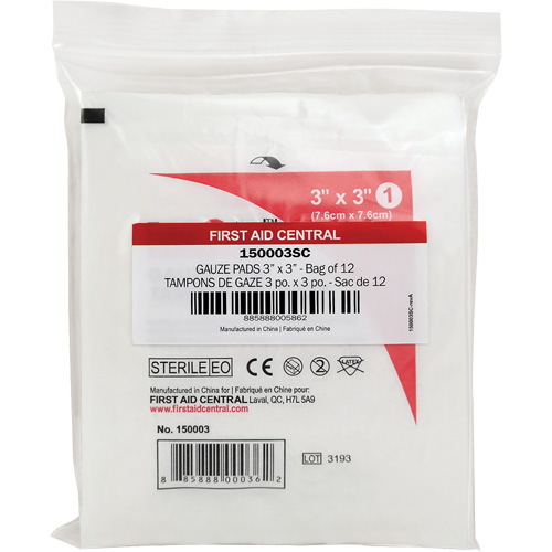 SmartCompliance&reg; Refill Gauze, Pad, 3" L x 3" W, Sterile, Medical Device Class 1 Pronet Distribution
