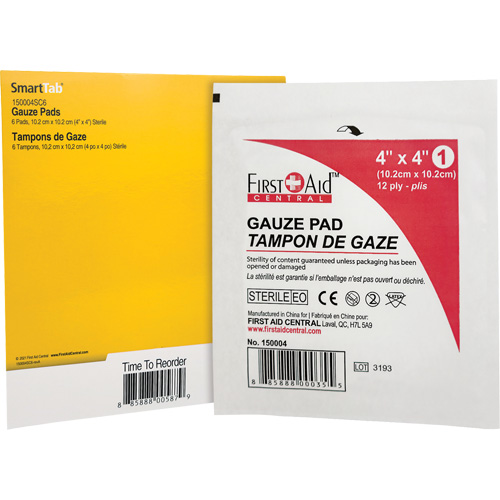 SmartCompliance&reg; Refill Gauze, Pad, 4" L x 4" W, Sterile, Medical Device Class 1 Pronet Distribution