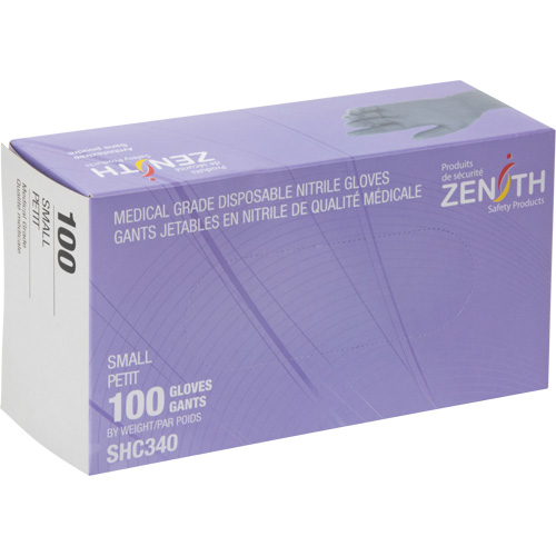 Medical Grade Disposable Gloves, Small, Nitrile, 6-mil, Powder-Free, Black, Class 2 Pronet Distribution
