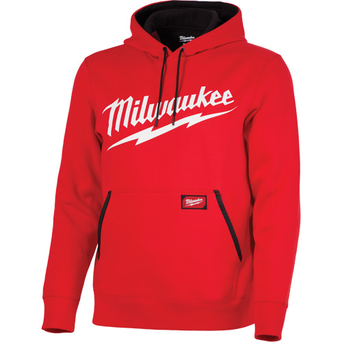Midweight Pullover Hoodie with Milwaukee&reg; Logo, Men's, Small, Red Pronet Distribution