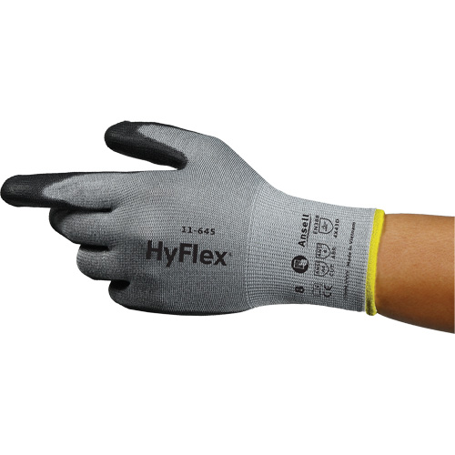 Gants anti-coupures HyFlex 11-645, Taille 5, Calibre 13, Rev&ecirc;tement Polyur&eacute;thane, Enveloppe en Intercept, ASTM ANSI niveau A4/EN 388 niveau D Pronet Distribution