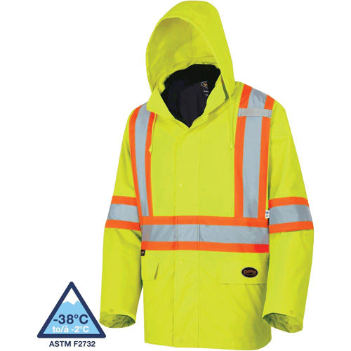 5633 Manteau 3 en 1 The Rock, Jaune lime haute visibilit&eacute;, T-petit Pronet Distribution