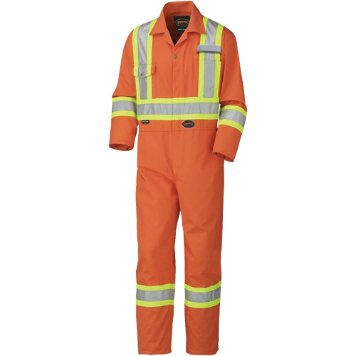 5513T Combinaison pour lavage industriel, 40 (grand taille), Orange haute visibilit&eacute; Pronet Distribution