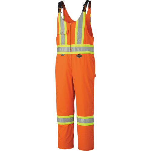 6617Z Combinaisons de s&eacute;curit&eacute; avec fermetures &agrave; glissi&egrave;re aux jambes, Poly-coton, 36, Orange haute visibilit&eacute; Pronet Distribution