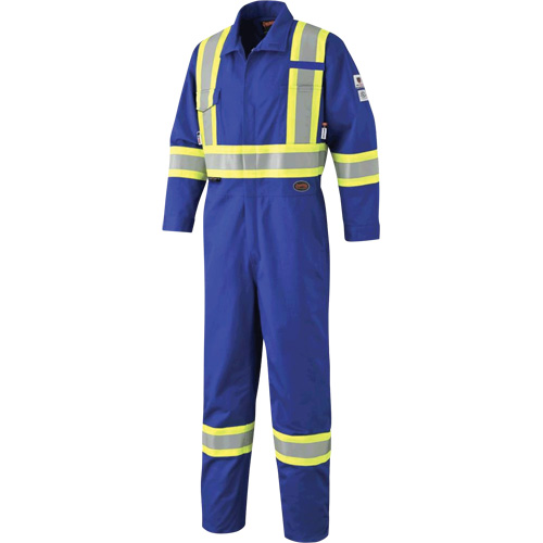 7704 Combinaison &agrave; haute visibilit&eacute; FR-Tech, Taille 42, Bleu royal, 10 cal/cm²/9,7 cal/cm² Pronet Distribution