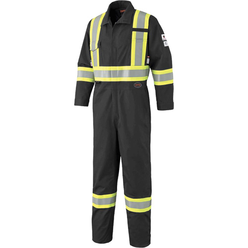 7702BKT FR-Tech&reg; Arc-Rated Coverall, Size 40 (Tall), Black, 10 cal/cm² Pronet Distribution