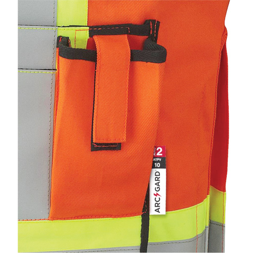 7732 Veste d'arpenteur ignifuge et r&eacute;sistant aux arcs &eacute;lectriques FR-Tech, Petit, Orange haute visibilit&eacute;, 9,7 cal/cm² Pronet Distribution