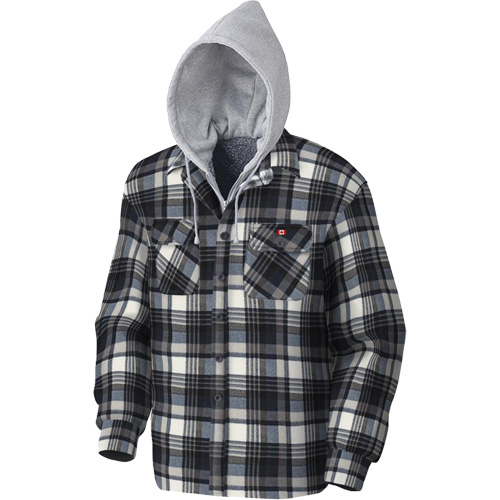 415BG Quilted Hooded Shirt, Men's, X-Small, Multi-Colour Pronet Distribution