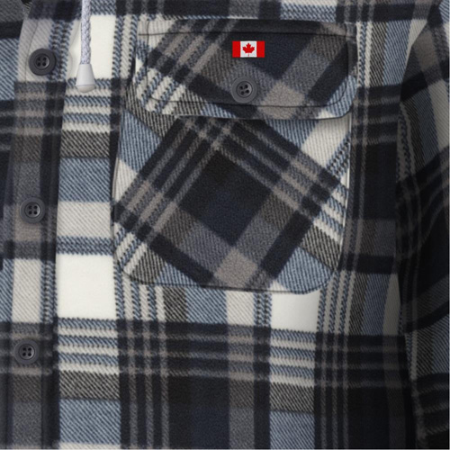 415BG Quilted Hooded Shirt, Men's, X-Small, Multi-Colour Pronet Distribution