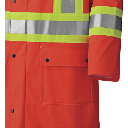 5896 Manteau long imperm&eacute;able et ignifuge, Petit, Orange haute visibilit&eacute; Pronet Distribution