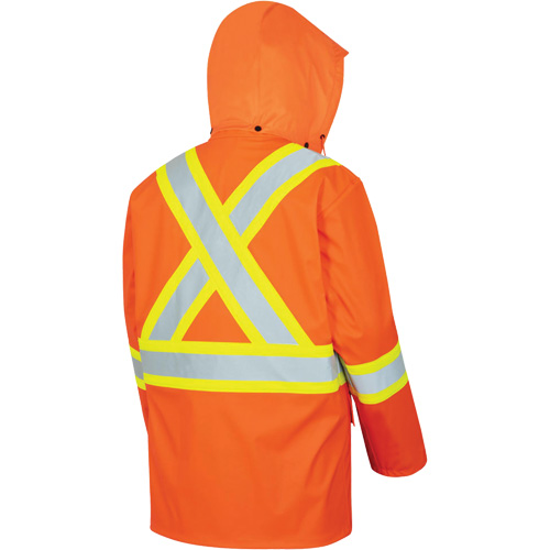 5892PKT Veste de s&eacute;curit&eacute; imperm&eacute;able &agrave; haute visibilit&eacute; ignifuge, T-petit, Orange haute visibilit&eacute; Pronet Distribution