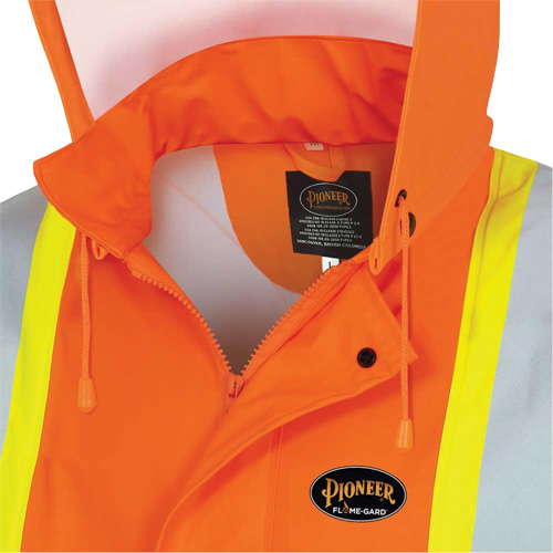 5892PKT Veste de s&eacute;curit&eacute; imperm&eacute;able &agrave; haute visibilit&eacute; ignifuge, T-petit, Orange haute visibilit&eacute; Pronet Distribution