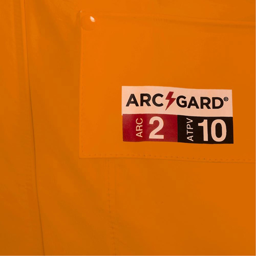 5880 Manteau de pluie ignifuge et protection contre les &eacute;clats d'arc &eacute;lectrique, T-petit, Orange haute visibilit&eacute;, 10 cal/cm² Pronet Distribution
