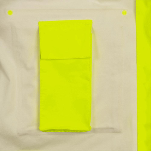 5881 Manteau de pluie ignifuge et protection contre les &eacute;clats d'arc &eacute;lectrique, T-petit, Jaune haute visibilit&eacute;, 10 cal/cm² Pronet Distribution