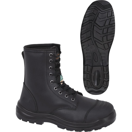 1027 Bottes de travail 8" noires, Cuir, Embout Acier, Taille 10 Pronet Distribution