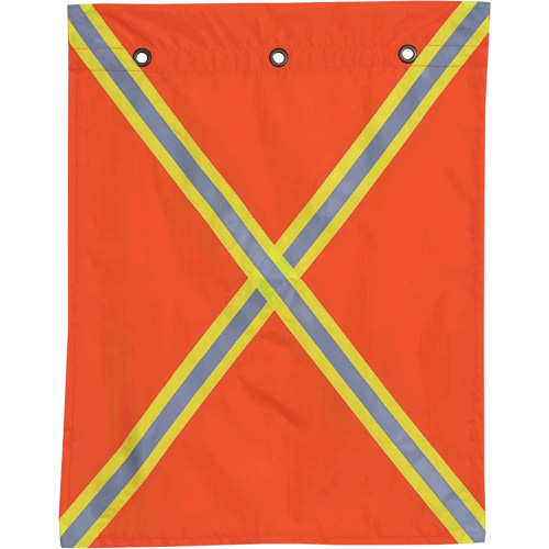 353 Drapeau avec bande r&eacute;fl&eacute;chissante, Polyester Pronet Distribution